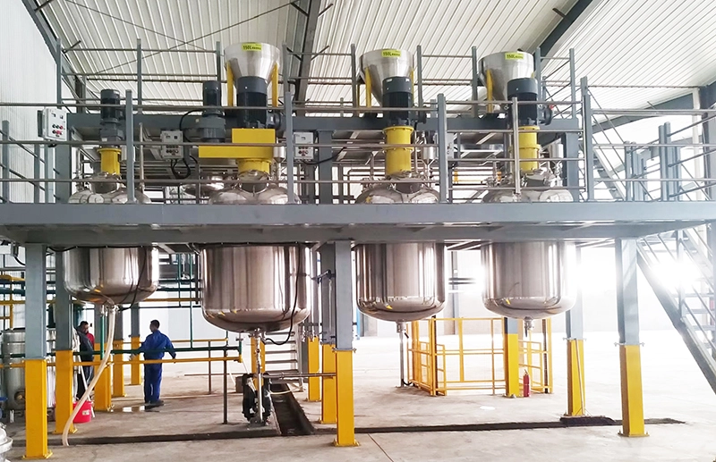 L&iacute;nea de producci&oacute;n completa de pintura industrial a base de agua